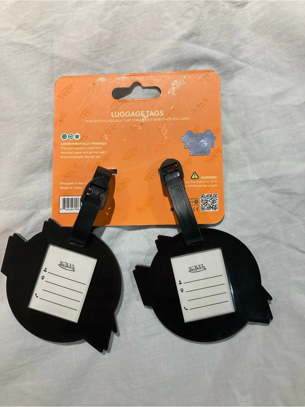 Von Dutch Luggage Tags, NWT!